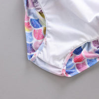 Load image into Gallery viewer, Kid Girl Mermaid Bow One Piece Swimsuit And Hat Wholesale 53531124
