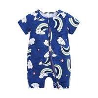 Load image into Gallery viewer, Baby Girl Plant Flower Print Romper wholesale 125470
