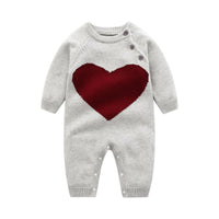Load image into Gallery viewer, Baby Love Heart Knitted Jumpsuit Wholesale 2532951
