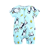 Load image into Gallery viewer, Baby Girl Plant Flower Print Romper wholesale 125470
