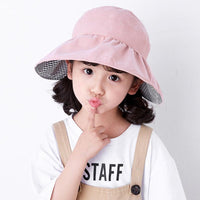 Load image into Gallery viewer, 3 Pieces Kid Girl Solid Color Bucket Hat Wholesale 09691142
