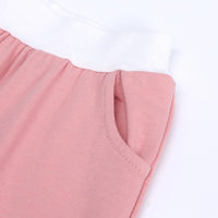 Load image into Gallery viewer, 2 Pieces Kid Colorblock Set Raglan Sleeve Tee With Shorts Wholesale 5482068
