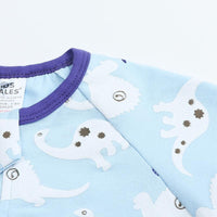 Load image into Gallery viewer, Baby Boy Zipper Dinosaur Print Romper Wholesale 375114
