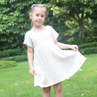 Load image into Gallery viewer, Toddler Kid Girl Dual Pocket Solid Color Dress Wholesale 54881448
