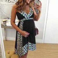 Load image into Gallery viewer, Maternity Boho Belted Cami Dress Wholesale 71591321
