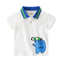 Load image into Gallery viewer, Kid Boy Stripe Polo Tee Wholesale 9440683

