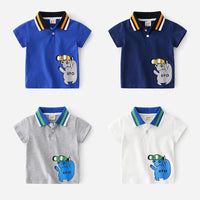 Load image into Gallery viewer, Kid Boy Stripe Polo Tee Wholesale 9440683
