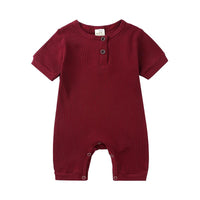 Load image into Gallery viewer, Baby Ribbed Plain Basic Romper Wholesale 512188
