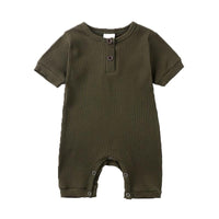 Load image into Gallery viewer, Baby Ribbed Plain Basic Romper Wholesale 512188
