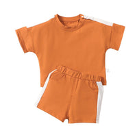Load image into Gallery viewer, 2-Piece Baby Side Stripe Tracksuit Set Wholesale 41771574
