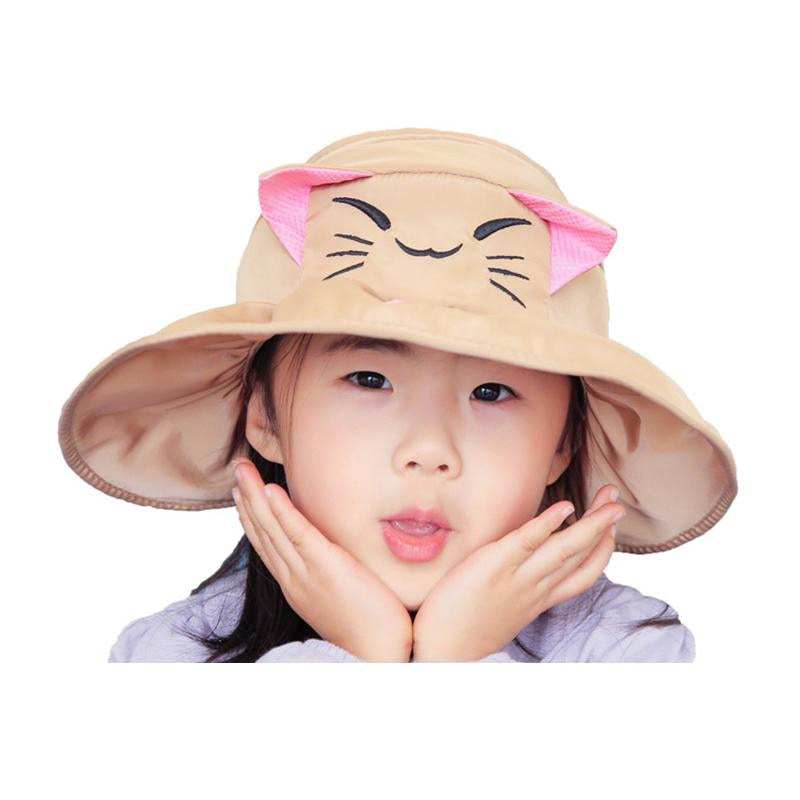 Girl Cat Pattern Bucket Hat Wholesale 37701141