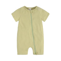 Load image into Gallery viewer, Baby Boy Zipper Dinosaur Print Romper Wholesale 375114
