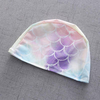 Load image into Gallery viewer, Kid Girl Mermaid One Piece Mesh Tank Swimsuit And Hat Wholesale 14331104
