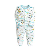 Load image into Gallery viewer, 3-pack Infant Unisex Print Cartoon Footie Jumpsuit Wholesale 17312088
