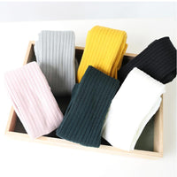 Load image into Gallery viewer, Baby Kid Girl Solid Color Ribbed Tights Wholesale 00851318
