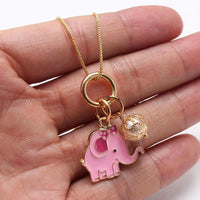 Load image into Gallery viewer, Girl Elephant Pendant Necklace  Wholesale 82941543
