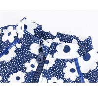 Load image into Gallery viewer, Little Girl Flower Pattern Long Sleeve Swimwear And Hat Wholesale 7098608
