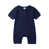Load image into Gallery viewer, Baby Ribbed Plain Basic Romper Wholesale 512188
