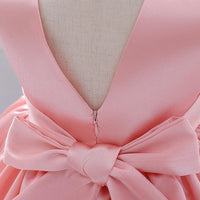 Load image into Gallery viewer, Little Girl Bow Front Mesh Princess Dress Wholesale 85161274
