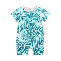 Load image into Gallery viewer, Baby Boy Zipper Dinosaur Print Romper Wholesale 375114
