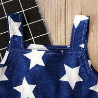 Load image into Gallery viewer, Little Girl Independence Day Star Polka Dots Pattern Stripe Dress Wholesale 2637015

