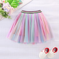 Load image into Gallery viewer, Kid Girl Rainbow Gradient Tutu Skirt Wholesale 5301739

