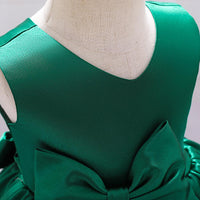 Load image into Gallery viewer, Little Girl Bow Front Mesh Princess Dress Wholesale 85161274
