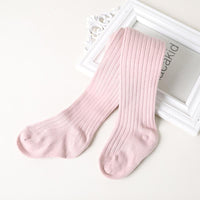 Load image into Gallery viewer, Baby Kid Girl Solid Color Ribbed Tights Wholesale 00851318
