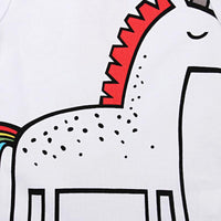 Load image into Gallery viewer, Baby Girl Unicorn Print Tank Dress Wholesale 2865023
