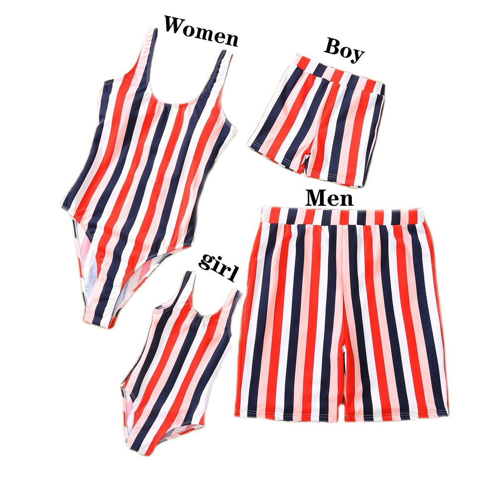 Family Matching Stripe Swimsuit  Wholesale 16712167
