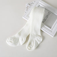 Load image into Gallery viewer, Baby Kid Girl Solid Color Ribbed Tights Wholesale 00851318
