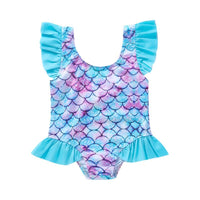 Load image into Gallery viewer, Infant Toddler Girl Watermelon Print Stripe Swimsuit Wholesale 97341475
