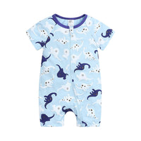 Load image into Gallery viewer, Baby Boy Zipper Dinosaur Print Romper Wholesale 375114

