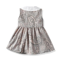 Load image into Gallery viewer, Toddler Girl Contrast Collar Print Tank Dress Wholesale 3362212
