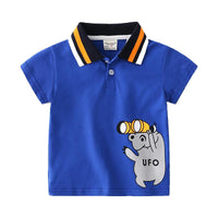 Load image into Gallery viewer, Kid Boy Stripe Polo Tee Wholesale 9440683
