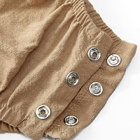 Load image into Gallery viewer, Baby Girl Ruffle Collar Solid Color Onesie Wholesale 76251436
