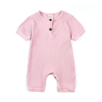 Load image into Gallery viewer, Baby Ribbed Plain Basic Romper Wholesale 512188
