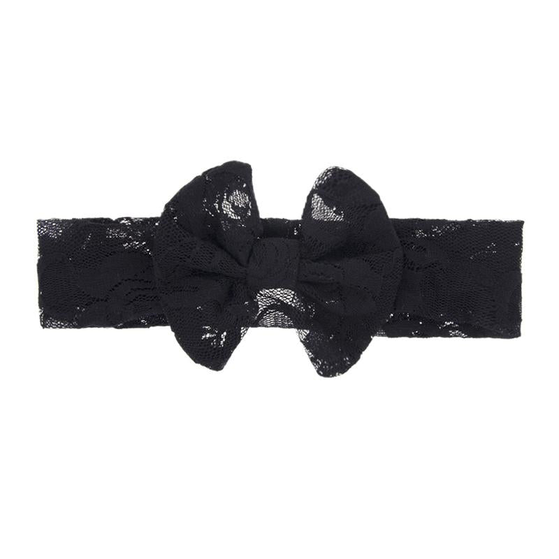 Baby Lace Solid Color Bow Headband Wholesale 11731641