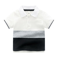 Load image into Gallery viewer, Kid Boy Color Blocking Polo Shirt Wholesale 6598704
