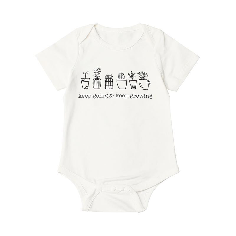 Keep Going And Keep Growing Plant Baby Onesie Wholesale 8631587