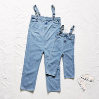 Load image into Gallery viewer, Girl High Rise Suspender Jeans Wholesale 06641044
