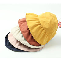 Load image into Gallery viewer, 3 Pieces Kid Girl Solid Color Bucket Hat Wholesale 09691142
