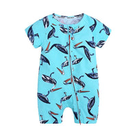 Load image into Gallery viewer, Baby Girl Plant Flower Print Romper wholesale 125470
