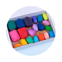 Load image into Gallery viewer, 30 Pcs Colorful Wooden Stacking Rock Toy Wholesale 4597430

