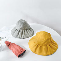 Load image into Gallery viewer, 3 Pieces Kid Girl Solid Color Bucket Hat Wholesale 09691142
