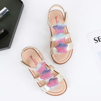 Load image into Gallery viewer, Girls Star Flat Sandals Wholesale 47921450
