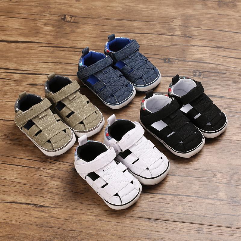 Baby Boy Plain Close Toe Roman Sandals Wholesale 8837418