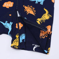 Load image into Gallery viewer, Baby Boy Zipper Dinosaur Print Romper Wholesale 375114
