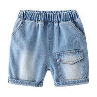 Load image into Gallery viewer, Solid Color Pocket Front Denim Short For Boys Wholesale 9772657

