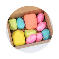 Load image into Gallery viewer, 30 Pcs Colorful Wooden Stacking Rock Toy Wholesale 4597430
